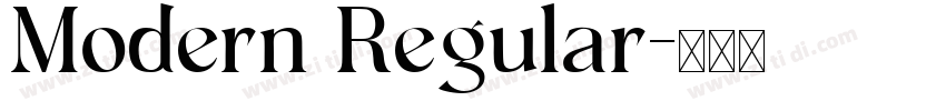 Modern Regular字体转换
